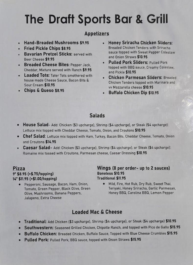 The Draft Sports Bar And Grill